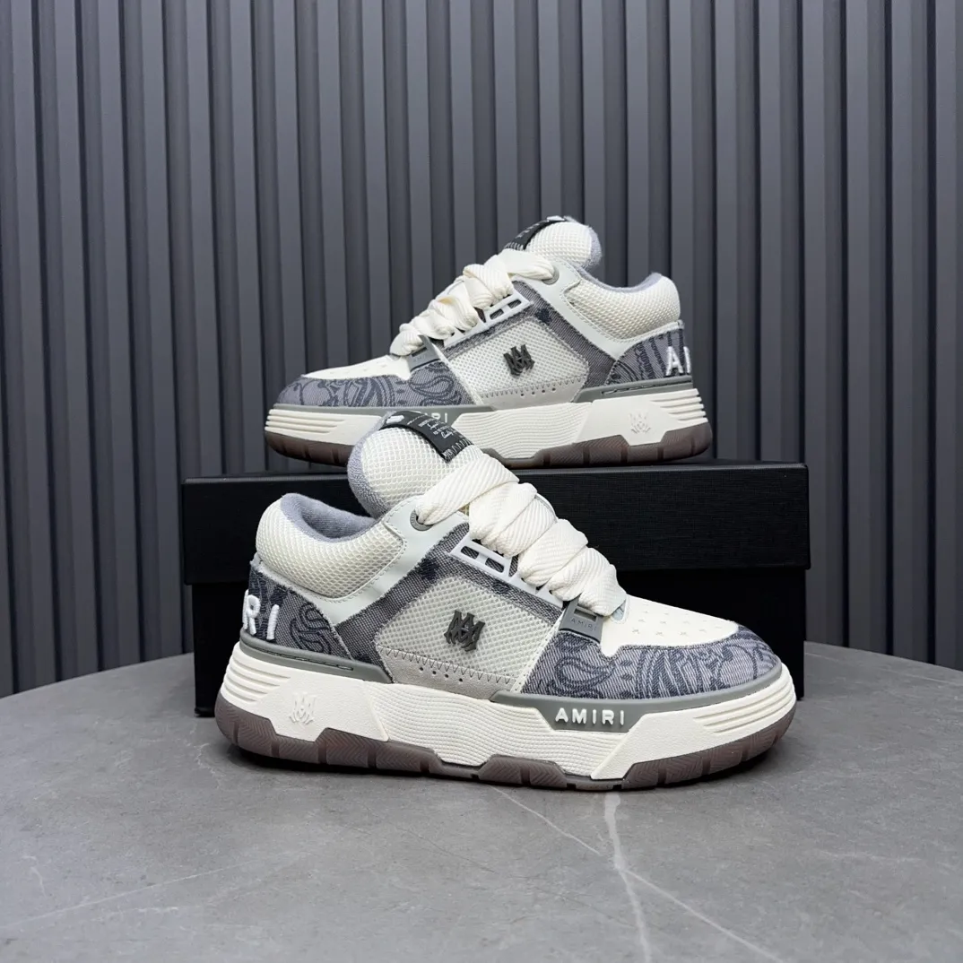 Men's shoes 💰660💰 AMIRI AMIRI trendy brand hot sale 🔥 Available all year round, couples 💑 Official website synchronization Imported fabrics 1⃣️ vs 1⃣️ replica, original factory special original sole, 35-45 (45. non-refundable)